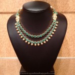 Multilayer Gold Emerald Necklace from NAJ