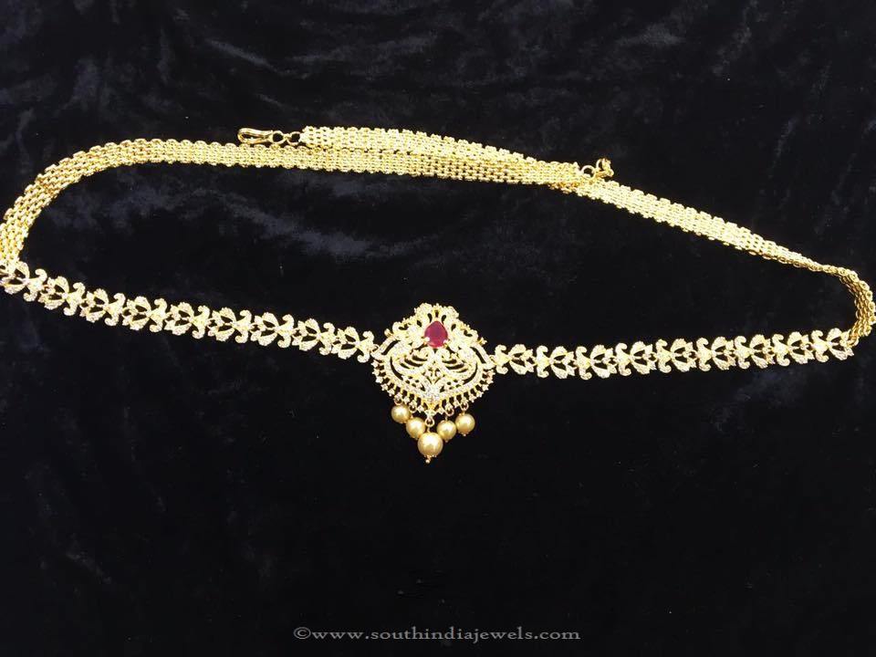 One Gram Gold Plated Hip Chain