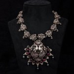 Silver Peacock Necklace Design