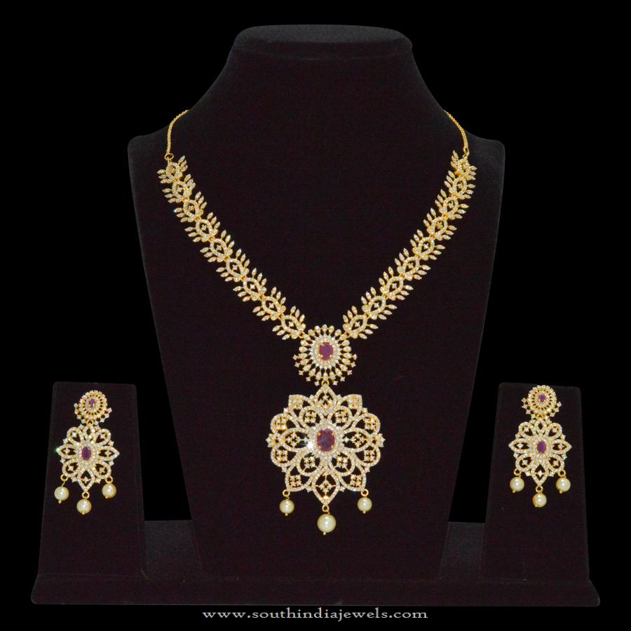 1 gram gold necklace Designs ~ Page 4 of 9 ~ South India ...