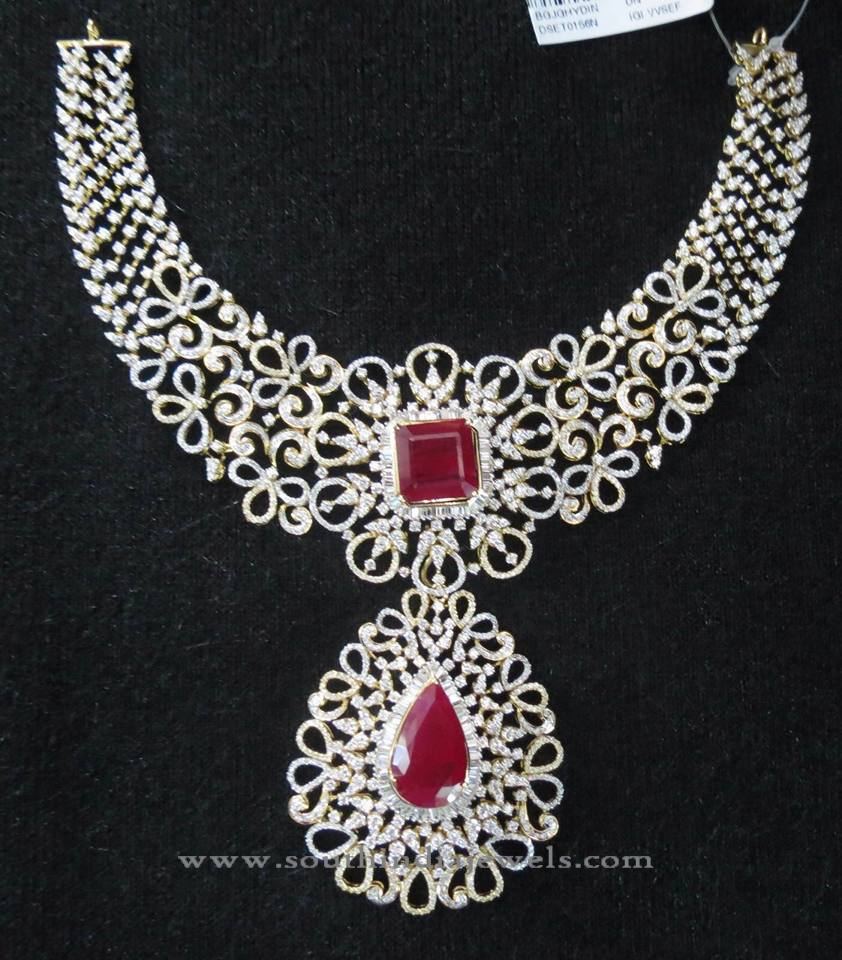 Indian Bridal Diamond Necklace Set