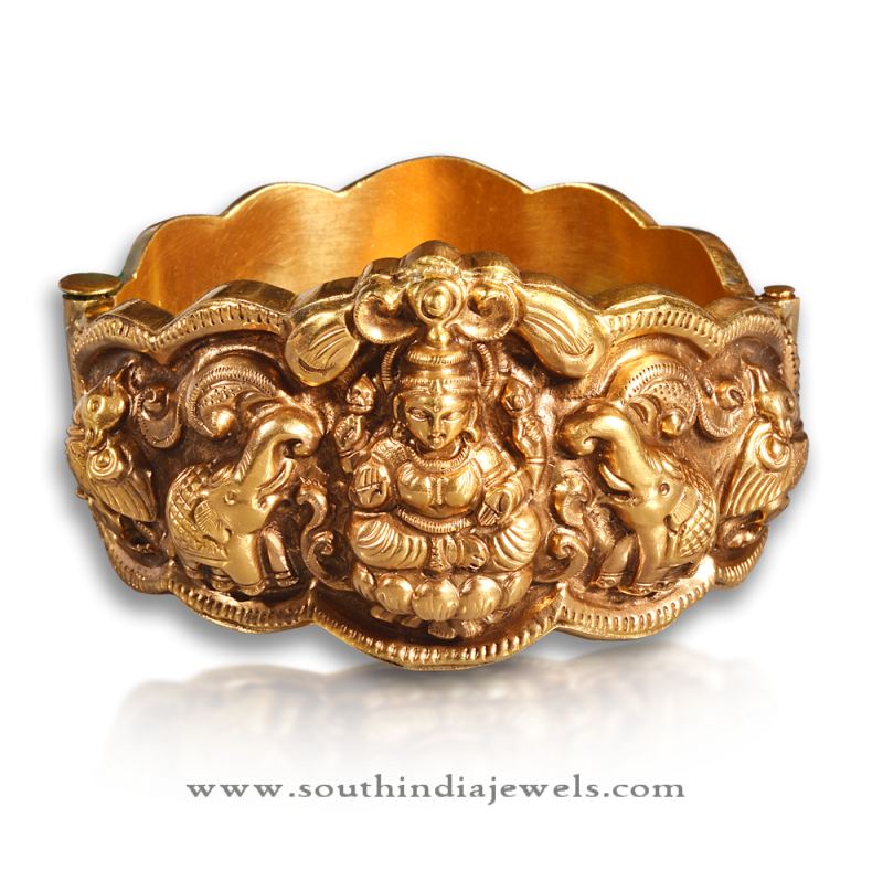 Gold Antique Nakshi Kada Model