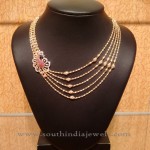 Light Weight Multilayer Gold Necklace