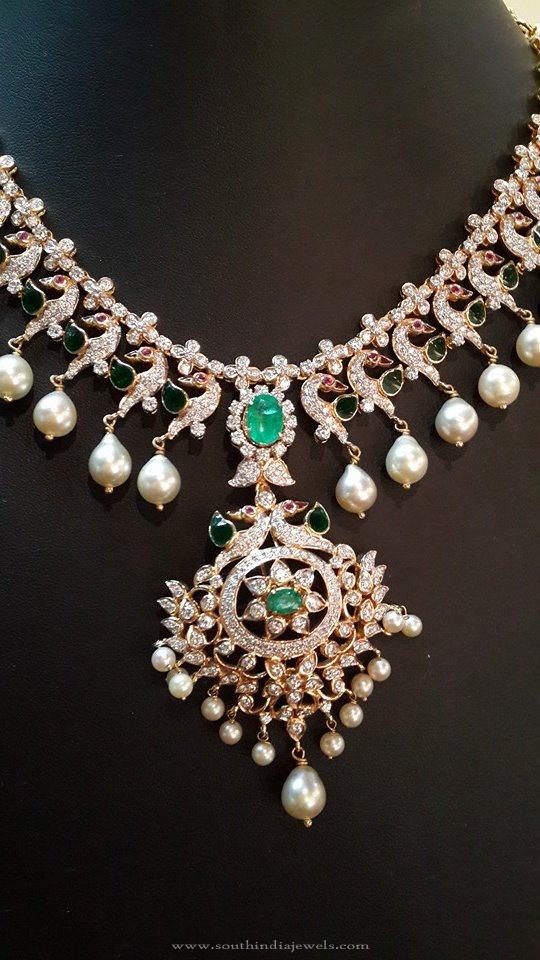 Diamond Necklace Model from Anantham