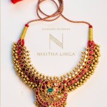 Gold Antique Hyderabad Style Necklace Design