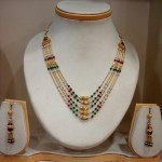 Multi Layer Gold Chain Necklace with Earrings