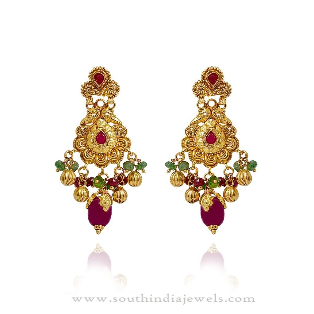 South Indian Gold Earrings Designs