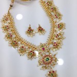 Stone & Pearls Studded Guttapusalu Necklace
