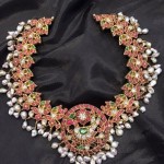 Traditional Gold Antique Ruby Necklace from Big Shop