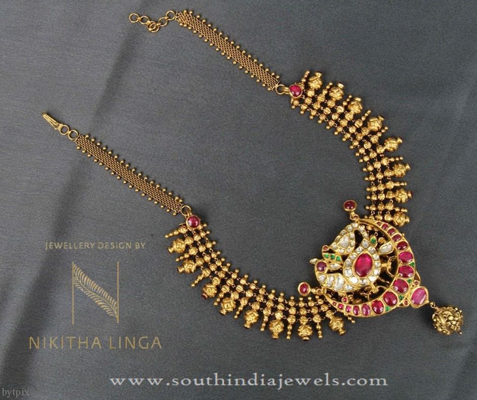 Indian Gold Necklace Patterns