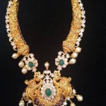 Antique Gold Pearl Necklace Design