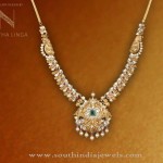Gold Necklace Design by Nikitha Linga