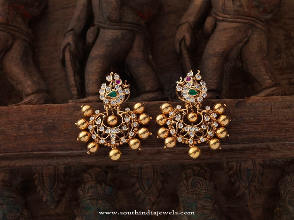 Indian Antique Jewellery Earrings Designs
