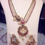 Multilayer Gold Antique Necklace and Earrings
