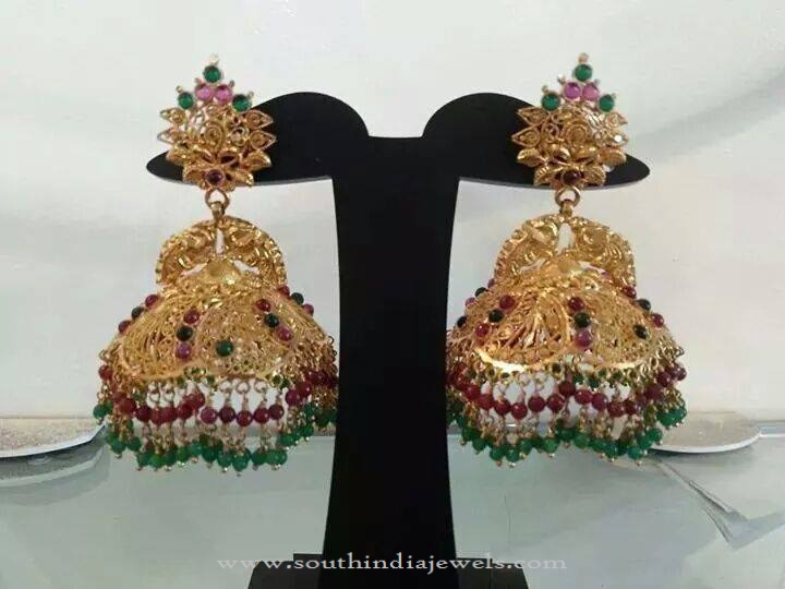 New Gold Jhumka Design