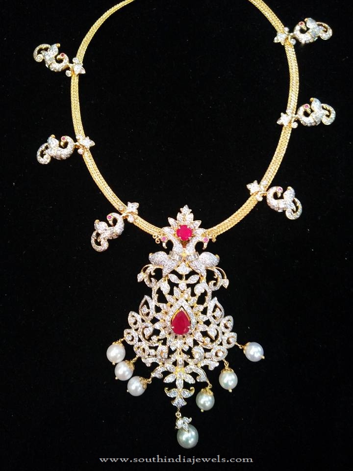 Short Diamond Necklace Design