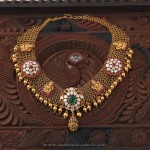 South Indian Gold Temple Necklace Design