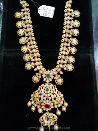 Traditional Gold Coin Necklace - South India Jewels