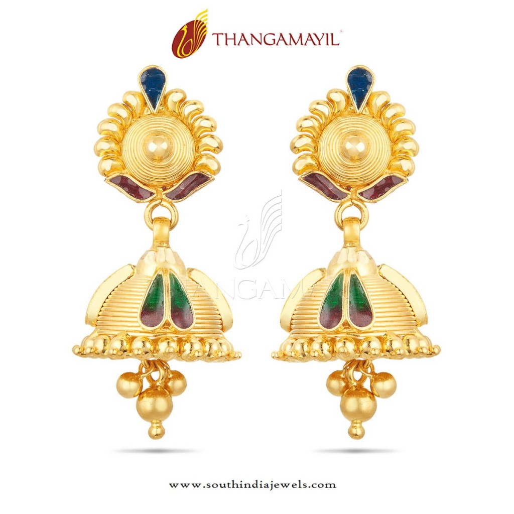 Beautiful Gold Jhumka Designs Online