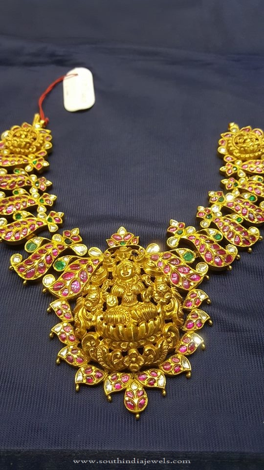 Gold Kundan Antique Necklace 