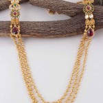 Gold Long Ball Haram with Side Lockets