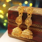 22K Gold Long Jhumka Model from Manubhai Jewellers