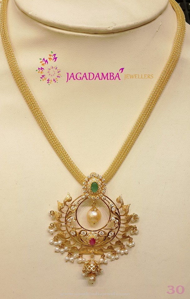 Gold Short Necklace Designs ~ South India Jewels