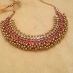 Gold Antique Ruby Tussi Necklace