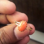 Gold Coral Ring Design