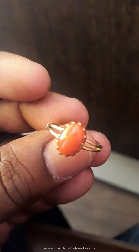 Gold Coral Ring for Women