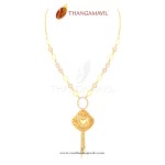 Gold Designer Short Necklace From Thangamayil
