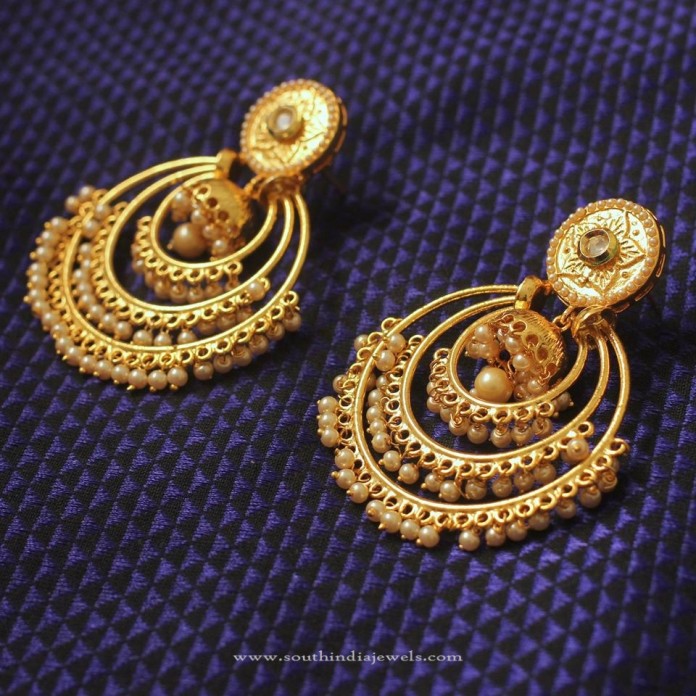 Imitation Pearl Earrings - South India Jewels