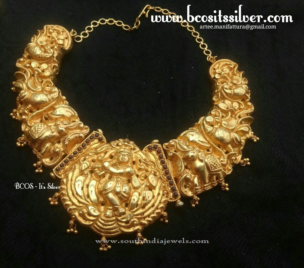 Gold Plated Nagas Krishna Choker