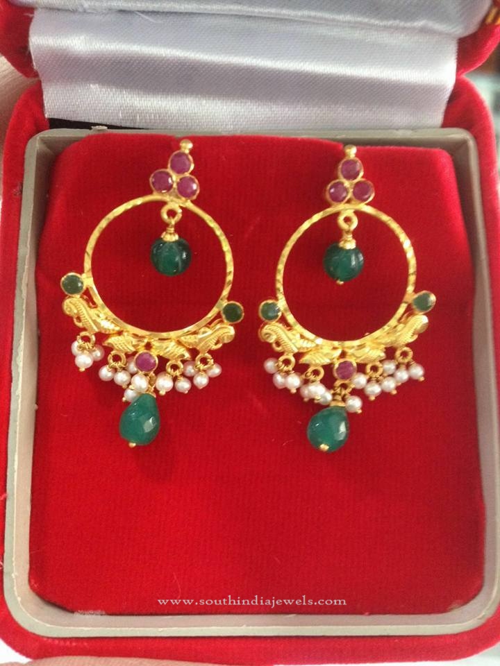 Gold Ring Earrings Design
