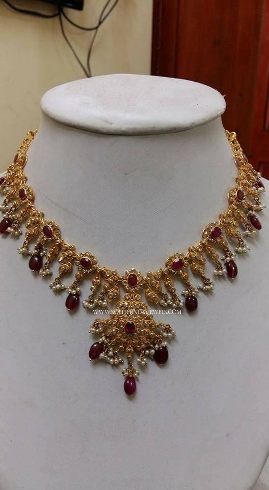 60 Grams Gold Necklace Design ~ South India Jewels