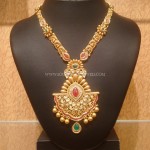 Gold Designer Kundan Long Necklace
