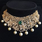 Beautiful Indian Diamond Choker Necklace Design