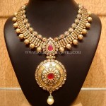 Gold Designer Necklace Model