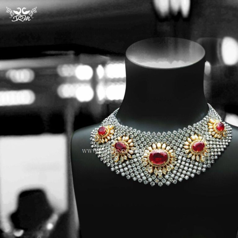 Grand Diamond Choker with Rubies