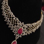 Simple Designer Diamond Necklace Model