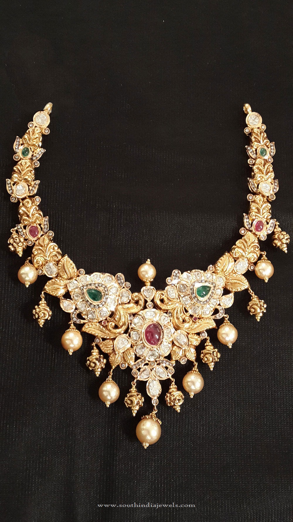 Simple Gold Choker Design ~ South India Jewels
