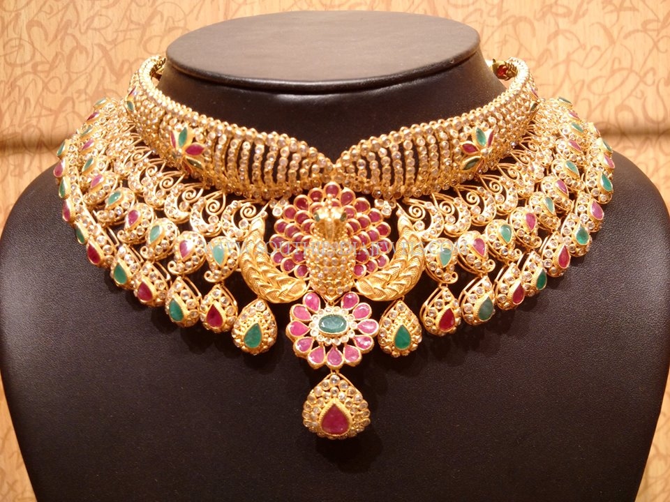 Uncut Diamond Bridal Choker ~ South India Jewels