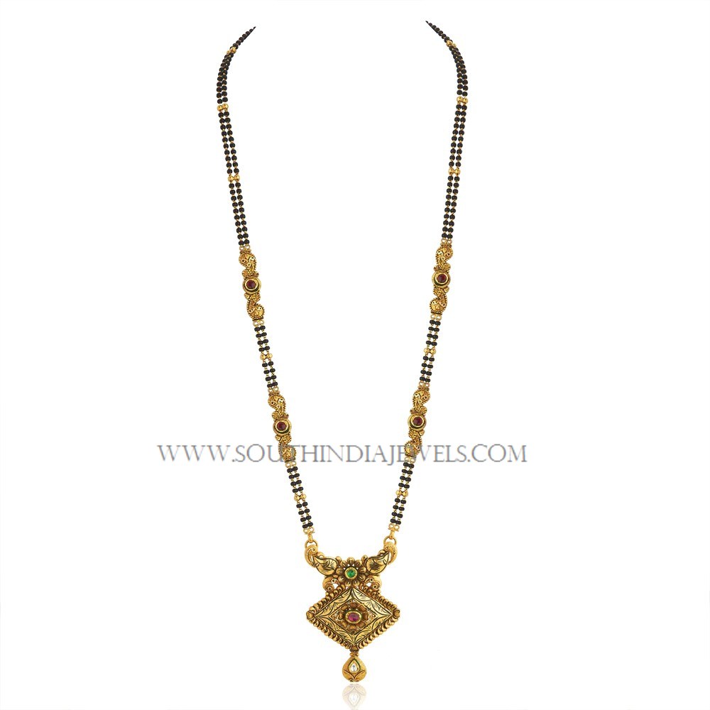 Gold Long Mangalsutra Designs with Price