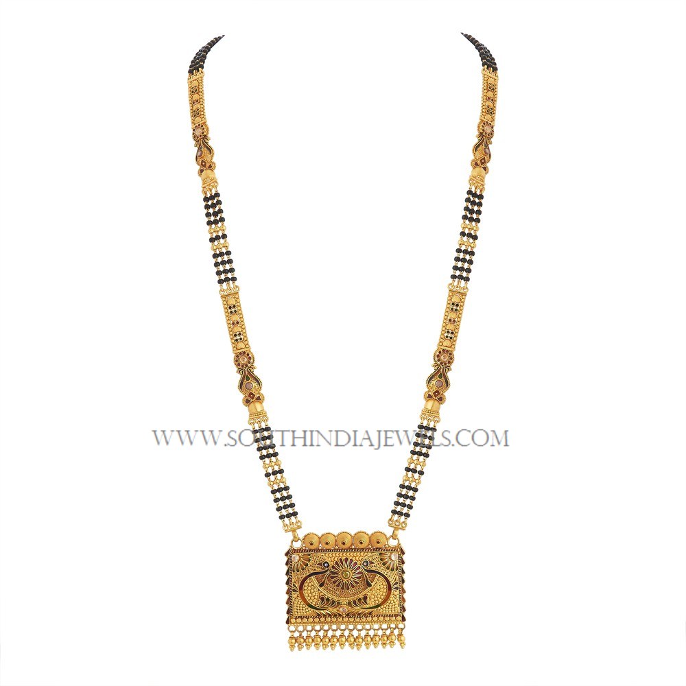 Gold Long Mangalsutra Designs with Price