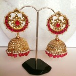 Ruby Pearl Jhumka Earrings