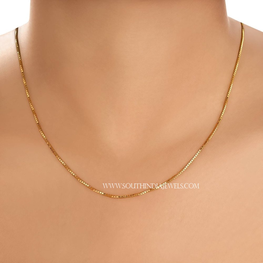 Tanishq Gold Chain Designs with Price - South India Jewels