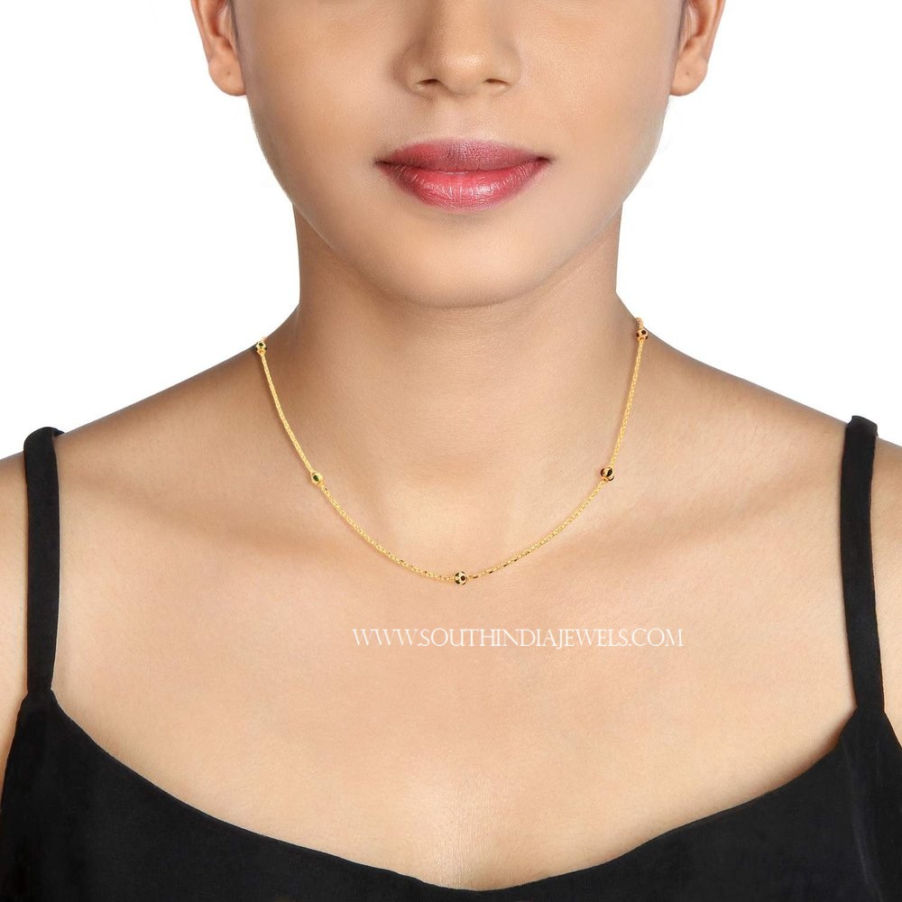 Tanishq Gold Chain Designs with Price - South India Jewels