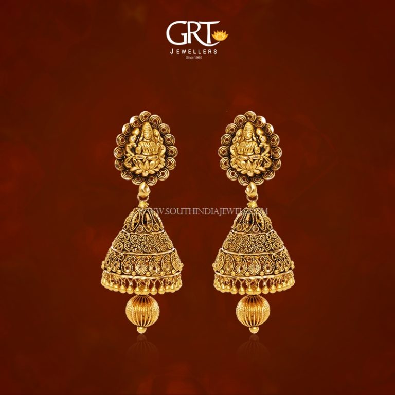 22K Gold Antique Jhumka 2017