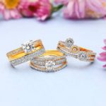Gold American Diamond Ring Designs