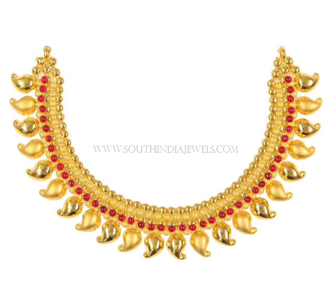 Gold Necklace Design in 40 Grams. 